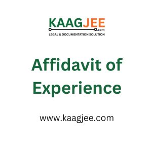 Affidavit of Experience
