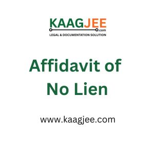 Affidavit of No Lien