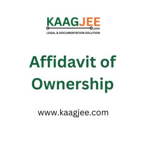 Affidavit of Ownership