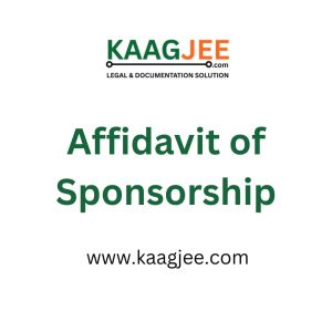 Affidavit of Sponsorship