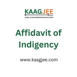 Affidavit of Indigency