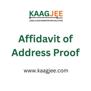 Affidavit of Address Proof
