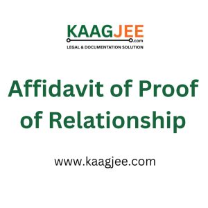 Affidavit of Proof of Relationship