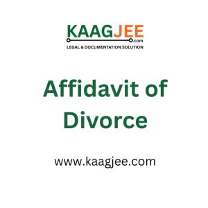 Affidavit of Divorce