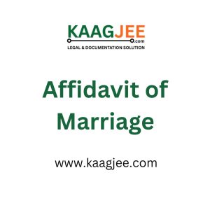 Affidavit of Marriage