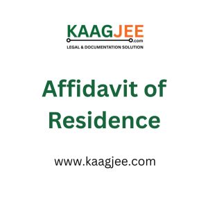 Affidavit of Residence