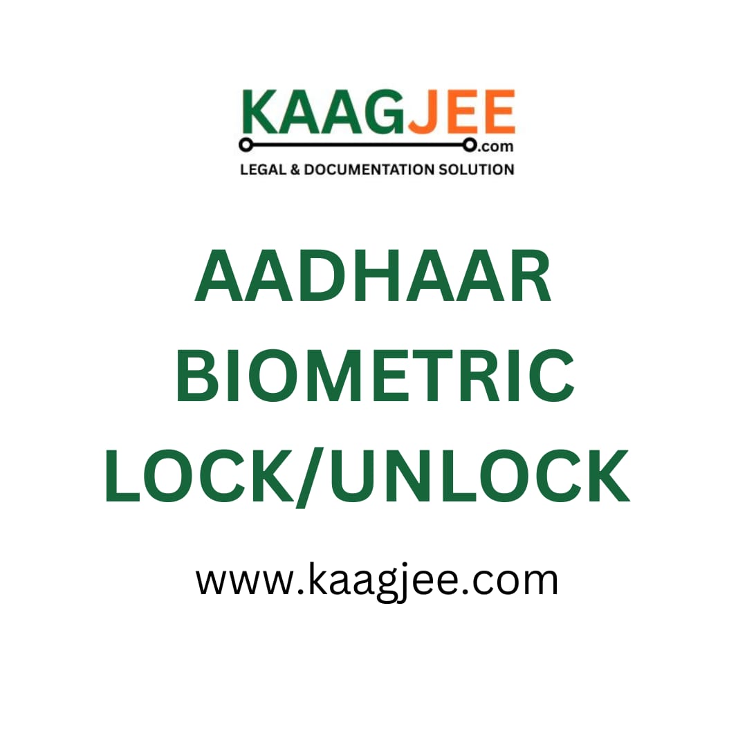 Aadhaar Biometric Lock/Unlock – Secure Online Assistance by Kaagjee